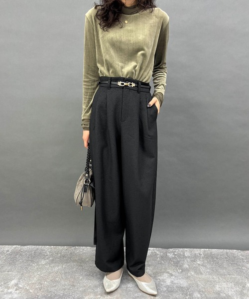 NICOLE white（ニコルホワイト）の「【セットアップ対応】パンツ（その他パンツ・レディース・ブラック・FREE）」の5枚目の写真