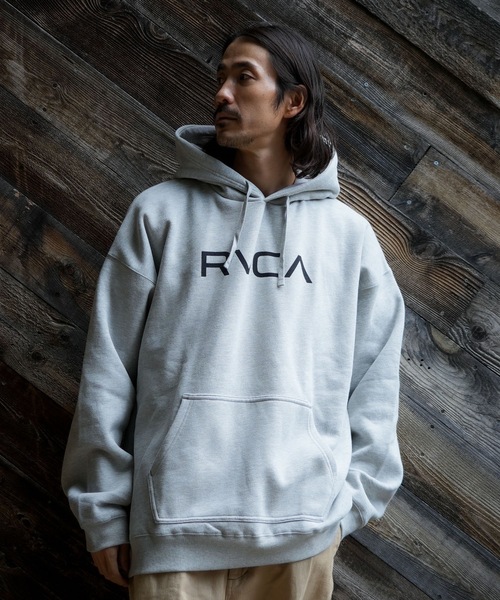 RVCA（ルーカ）の「RVCA メンズ BIG RVCA FADE HD パーカー 【2025年秋冬モデル】 @autumn/ルーカロゴプルオーバーパーカー・フーディー（パーカー・メンズ・ブラック/ヘザーグレー/チャコール/ホワイト系その他/ホワイト・SMALL/MEDIUM/LARGE/X-LARGE）」の20枚目の写真