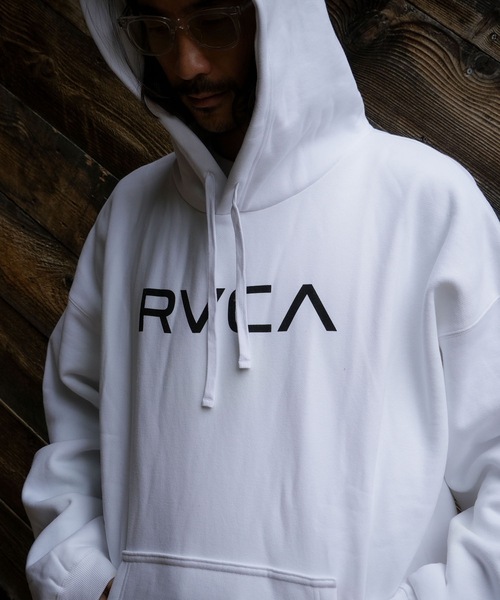 RVCA（ルーカ）の「RVCA メンズ BIG RVCA FADE HD パーカー 【2025年秋冬モデル】 @autumn/ルーカロゴプルオーバーパーカー・フーディー（パーカー・メンズ・ブラック/ヘザーグレー/チャコール/ホワイト系その他/ホワイト・SMALL/MEDIUM/LARGE/X-LARGE）」の9枚目の写真