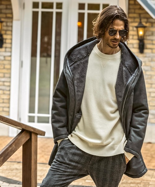 JH junhashimoto(ジェイエイチジュンハシモト)の「【WEB・直営店限定】JH junhashimoto(ジェイエイチ ジュンハシモト)コットン カシミヤ ルーズシルエット クルーネックニット(ニット/セーター・メンズ・ネイビー/ホワイト/ライトグレー/ブラック・S/M/L/XL)」の5枚目の写真