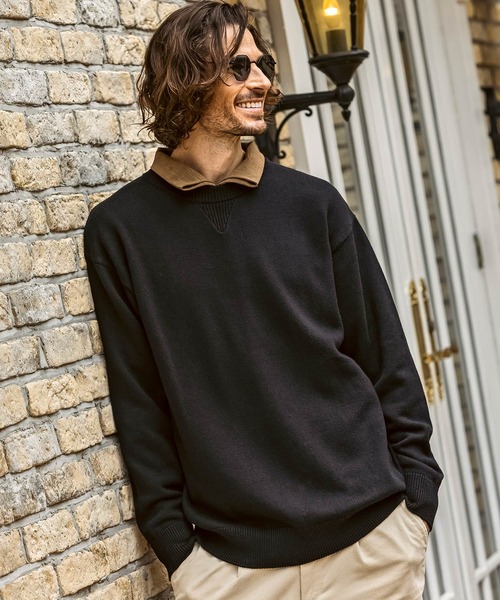 JH junhashimoto(ジェイエイチジュンハシモト)の「【WEB・直営店限定】JH junhashimoto(ジェイエイチ ジュンハシモト)コットン カシミヤ ルーズシルエット クルーネックニット(ニット/セーター・メンズ・ネイビー/ホワイト/ライトグレー/ブラック・S/M/L/XL)」の13枚目の写真
