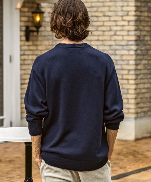 JH junhashimoto(ジェイエイチジュンハシモト)の「【WEB・直営店限定】JH junhashimoto(ジェイエイチ ジュンハシモト)コットン カシミヤ ルーズシルエット クルーネックニット(ニット/セーター・メンズ・ネイビー/ホワイト/ライトグレー/ブラック・S/M/L/XL)」の12枚目の写真