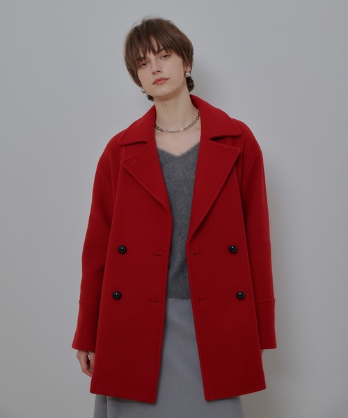 パイルメルトンデザインPコート（ピーコート）｜allureville