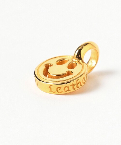 C373-GP - Happy Face Charm 18k Yellow Gold Plated（チャーム