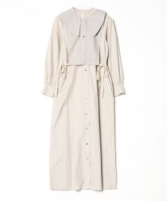 セール】トロストレッチウエストタックワンピース（ワンピース