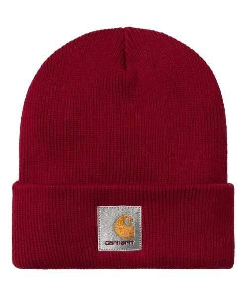Carhartt WIP（カーハートダブリューアイピー）の「Carhartt WIP OHIO BEANIE（カーハートワークインプログレス オハイオ ビーニー）（ニットキャップ/ビーニー・メンズ・ブラック/レッド系/オリーブ・ONE SIZE）」の3枚目の写真