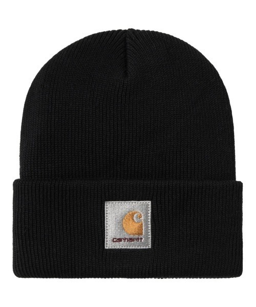 Carhartt WIP（カーハートダブリューアイピー）の「Carhartt WIP OHIO BEANIE（カーハートワークインプログレス オハイオ ビーニー）（ニットキャップ/ビーニー・メンズ・ブラック/レッド系/オリーブ・ONE SIZE）」の2枚目の写真