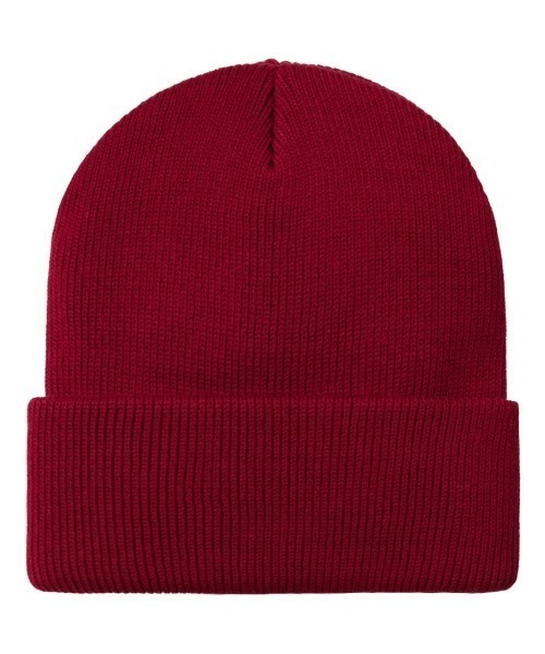 Carhartt WIP（カーハートダブリューアイピー）の「Carhartt WIP OHIO BEANIE（カーハートワークインプログレス オハイオ ビーニー）（ニットキャップ/ビーニー・メンズ・ブラック/レッド系/オリーブ・ONE SIZE）」の6枚目の写真