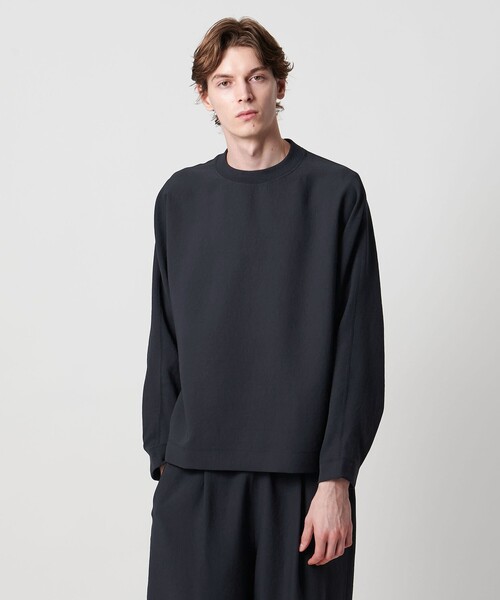 UNITED ARROWS & SONS by DAISUKE OBANA（ユナイテッドアローズアンドサンズバイダイスケオバナ）の「＜D.O UNITED ARROWS BY DAISUKE OBANA＞Ⅰ DOLMAN L/SL CREW/ロングスリーブTシャツ（Tシャツ/カットソー・メンズ・オリーブ/ネイビー・M/XL/L/S）」の3枚目の写真