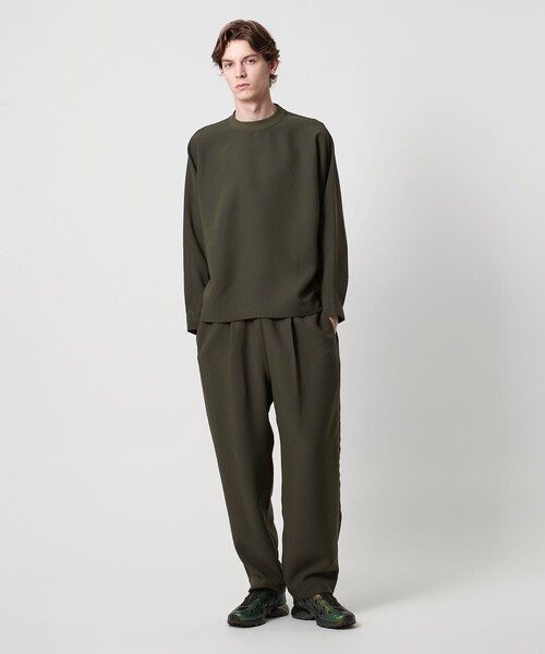 UNITED ARROWS & SONS by DAISUKE OBANA（ユナイテッドアローズアンドサンズバイダイスケオバナ）の「＜D.O UNITED ARROWS BY DAISUKE OBANA＞Ⅰ DOLMAN L/SL CREW/ロングスリーブTシャツ（Tシャツ/カットソー・メンズ・オリーブ/ネイビー・M/XL/L/S）」の7枚目の写真