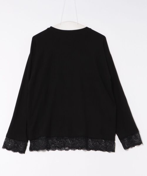 IMARI（イマリ）の「【 IMARI / イマリ 】 裾レース ロングスリーブ トップス（Tシャツ/カットソー・レディース・ホワイト/ブラック・FREE）」の8枚目の写真