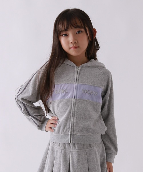 セール】【10C REPIPI】ベロアキリカエZIPパーカー（パーカー
