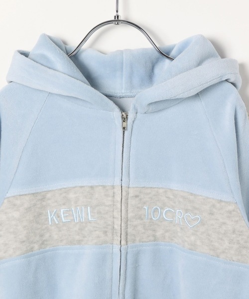 repipi armario（レピピ アルマリオ）の「【10C REPIPI】ベロアキリカエZIPパーカー（パーカー・キッズ・サックスブルー/ブラック/グレー・130/120/110）」の11枚目の写真