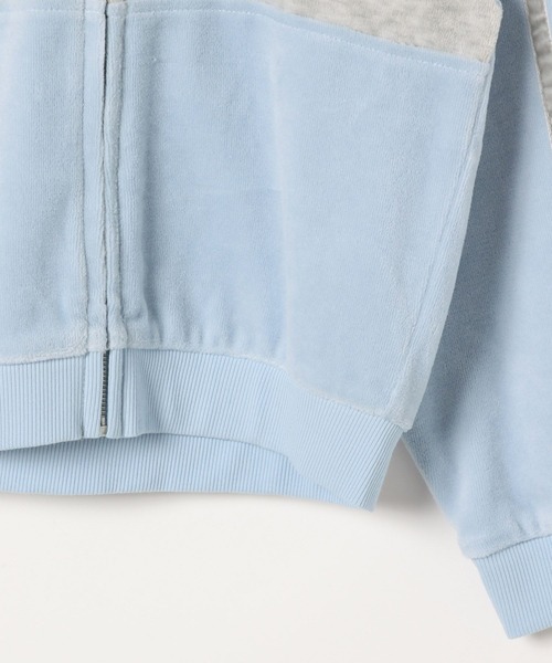 repipi armario（レピピ アルマリオ）の「【10C REPIPI】ベロアキリカエZIPパーカー（パーカー・キッズ・サックスブルー/ブラック/グレー・130/120/110）」の14枚目の写真