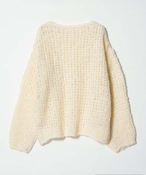 ウールモヘヤナイロン ルーズニットプルオーバー（ニット/セーター