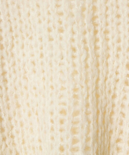 BEAUTY&YOUTH UNITED ARROWS(ビューティーアンドユースユナイテッドアローズ)の「ウールモヘヤナイロン ルーズニットプルオーバー(ニット/セーター・レディース・ダークグレー/オフホワイト/シャーベット・FREE)」の11枚目の写真