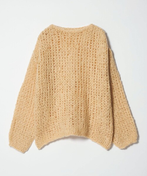 BEAUTY&YOUTH UNITED ARROWS(ビューティーアンドユースユナイテッドアローズ)の「ウールモヘヤナイロン ルーズニットプルオーバー(ニット/セーター・レディース・ダークグレー/オフホワイト/シャーベット・FREE)」の17枚目の写真