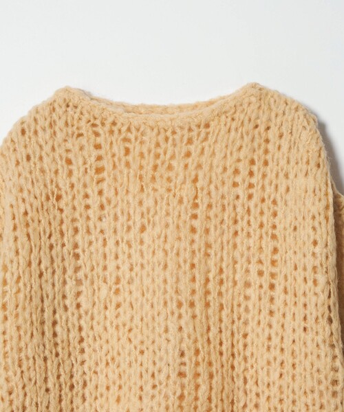 BEAUTY&YOUTH UNITED ARROWS(ビューティーアンドユースユナイテッドアローズ)の「ウールモヘヤナイロン ルーズニットプルオーバー(ニット/セーター・レディース・ダークグレー/オフホワイト/シャーベット・FREE)」の14枚目の写真