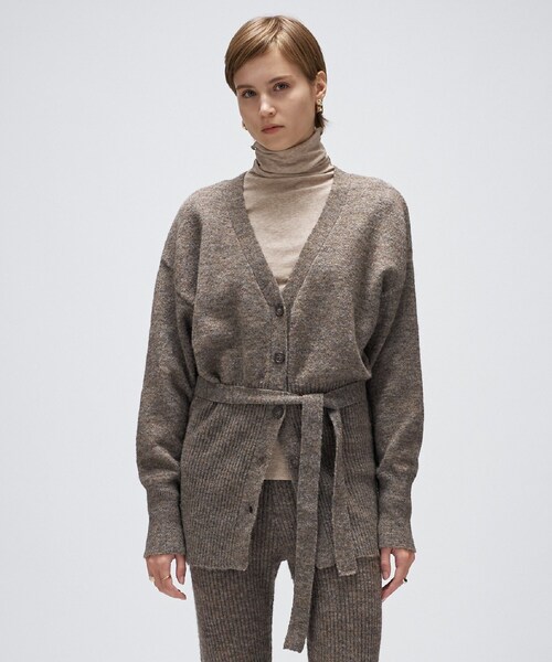 【セットアップ】ベルトカーディガン