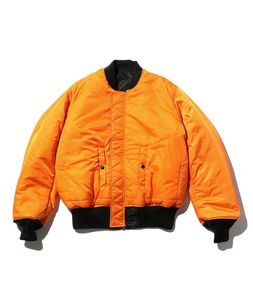 Valley Apparel（バレーアパレル）の「バックエンブレムMA-1 フライトナイロンジャケット（MA-1・メンズ・ブラック/グレー系その他・MEDIUM/LARGE/X-LARGE/SMALL）」の7枚目の写真