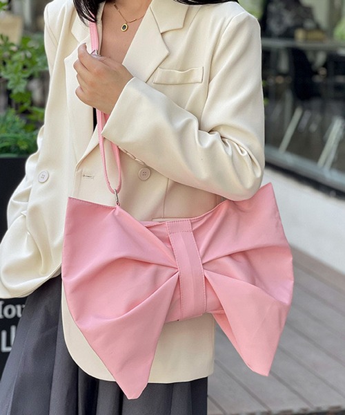 セール】10D36-TJ 2WAY ビッグリボン ショルダーバッグ（ショルダー