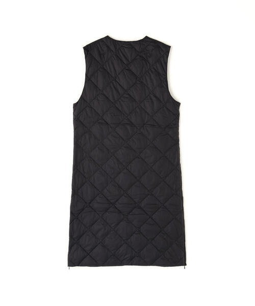 TAION(タイオン)の「TAION/タイオン/“SINGLE SNAP BUTTON" V NECK LONG DOWN GILET(ダウンベスト・レディース・オフホワイト/ブラック・S/M/L)」の14枚目の写真