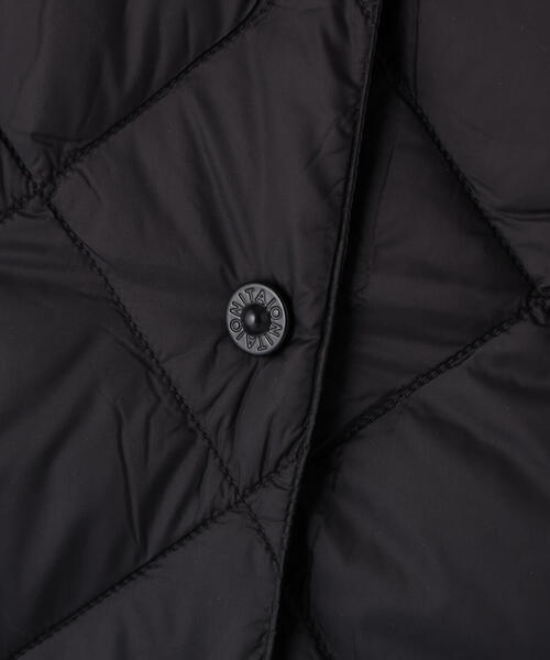 TAION(タイオン)の「TAION/タイオン/“SINGLE SNAP BUTTON" V NECK LONG DOWN GILET(ダウンベスト・レディース・オフホワイト/ブラック・S/M/L)」の19枚目の写真