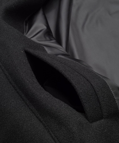 NO ID.（ノーアイディ）の「【NO ID.】Volume-Neck Riders Overcoat / ボリューム ネック ライダース オーバーコート（その他アウター・メンズ・グレー/ブラック・ONE SIZE）」の9枚目の写真