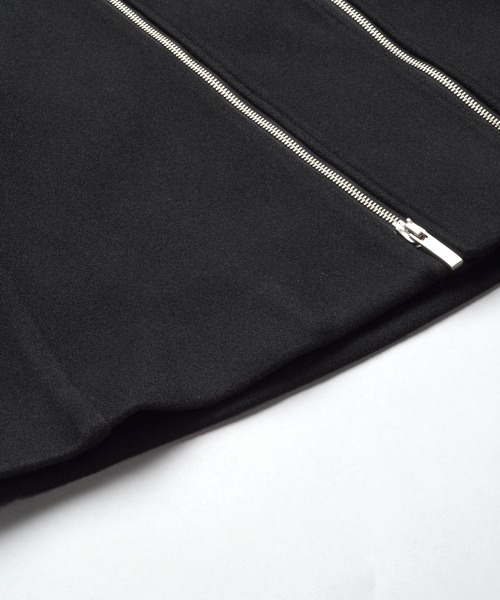 NO ID.（ノーアイディ）の「【NO ID.】Volume-Neck Riders Overcoat / ボリューム ネック ライダース オーバーコート（その他アウター・メンズ・グレー/ブラック・ONE SIZE）」の12枚目の写真