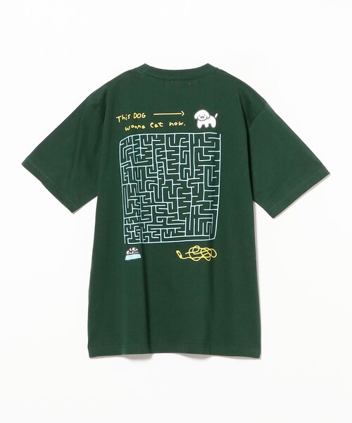 TOKYO CULTUART by BEAMS(トウキョウカルチャートバイビームス)の「matsui / MAZE FOOD T-Shirt(Tシャツ/カットソー・レディース・グリーン/ライトグレー・X-LARGE/SMALL/LARGE/MEDIUM)」の1枚目の写真