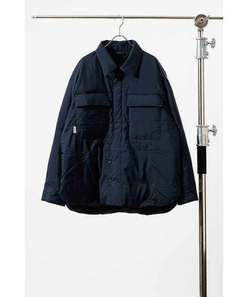 KWD(ケーダブルディー)の「【 KWD / ケーダブルディー 】LIGHT DOWN SHIRTS JACKET / ライトダウンシャツジャケット KWD-16JD KFH(ダウンジャケット/コート・レディース・イエロー/ネイビー/アイボリー・FREE)」の3枚目の写真