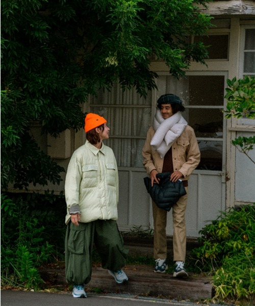 KWD(ケーダブルディー)の「【 KWD / ケーダブルディー 】LIGHT DOWN SHIRTS JACKET / ライトダウンシャツジャケット KWD-16JD KFH(ダウンジャケット/コート・レディース・イエロー/ネイビー/アイボリー・FREE)」の7枚目の写真