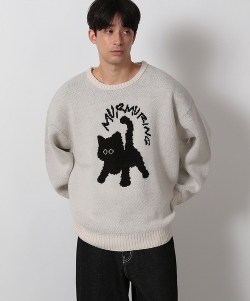 セール】ユルネコニットプルオーバー / 606995（ニット/セーター