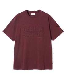 アップリケスタジオTシャツ - ワイン