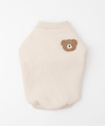 moncheri（モンシェリ）の「くまさんワンポイント刺繍トップス【あったか裏起毛】（ペットウェア）」