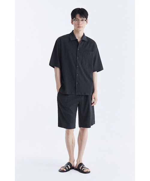 MUSINSA STANDARD（ムシンサスタンダード）の「クリンクルリラックスド半袖シャツ [アイアングレー]（シャツ/ブラウス・メンズ・その他・MEDIUM/LARGE/X-LARGE/XX-LARGE）」の8枚目の写真