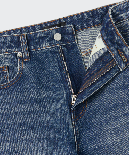 MUSINSA STANDARD（ムシンサスタンダード）の「カモンブラシ ワイドデニムパンツ [ミディアムインディゴ]（デニムパンツ・メンズ・その他・31/33/28/29/36/34/32/30/38/40/26/27）」の3枚目の写真