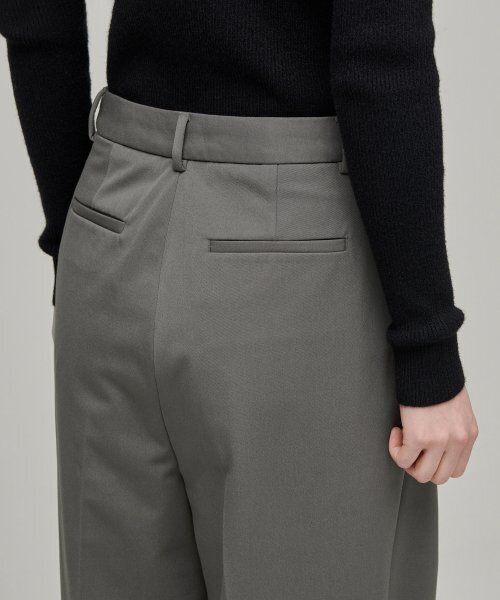 MUSINSA STANDARD WOMAN（ムシンサスタンダードウーマン）の「ウィメンズヘビーウェイト裏起毛ハイウエストワイドヒドゥンバンディングスラックス[ウォームグレー]（スラックス・レディース・その他・30/24/25/27/28/29）」の7枚目の写真