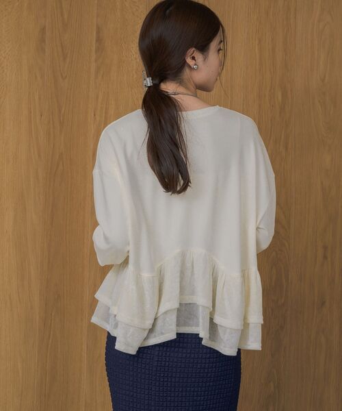 kivi（キヴィ）の「裾ベロアロンTee（Tシャツ/カットソー・レディース・ブラウン/ブラック/オフホワイト・FREE）」の12枚目の写真