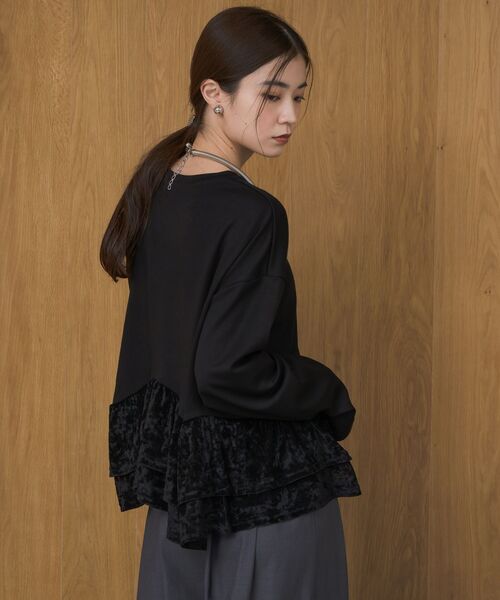 kivi（キヴィ）の「裾ベロアロンTee（Tシャツ/カットソー・レディース・ブラウン/ブラック/オフホワイト・FREE）」の16枚目の写真