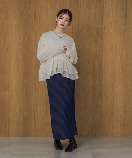 kivi（キヴィ）の「裾ベロアロンTee（Tシャツ/カットソー・レディース・ブラウン/ブラック/オフホワイト・FREE）」の20枚目の写真