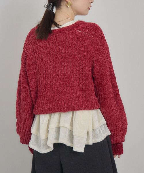 kivi（キヴィ）の「裾ベロアロンTee（Tシャツ/カットソー・レディース・ブラウン/ブラック/オフホワイト・FREE）」の5枚目の写真