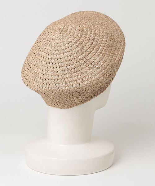 La Maison de Lyllis（メゾンドリリス）の「【KS】【La maison de Lyllis/メゾンドリリス 】ストロー ベレー帽（ハンチング/ベレー帽・レディース・ベージュ・FREE）」の2枚目の写真
