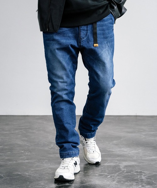 KRIFF MAYER（クリフメイヤー）の「KRIFF MAYER クリフメイヤー 防風アタタカデニムクライミングパンツ 2124001（デニムパンツ・メンズ・ライトブルー/ダークブルー・M/L/XL）」の9枚目の写真