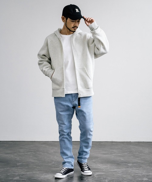 KRIFF MAYER（クリフメイヤー）の「KRIFF MAYER クリフメイヤー 防風アタタカデニムクライミングパンツ 2124001（デニムパンツ・メンズ・ライトブルー/ダークブルー・M/L/XL）」の6枚目の写真