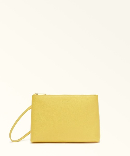 FURLA（フルラ）の「フルラ オポチュニティー ポーチ S（クラッチバッグ・レディース・セージグリーン/ライトイエロー/ネイビー・ONE SIZE）」の3枚目の写真