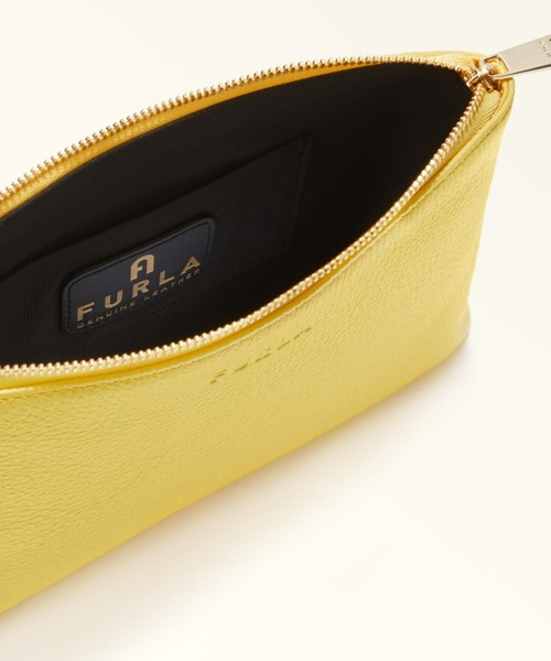 FURLA（フルラ）の「フルラ オポチュニティー ポーチ S（クラッチバッグ・レディース・セージグリーン/ライトイエロー/ネイビー・ONE SIZE）」の6枚目の写真