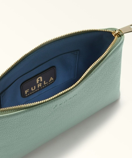FURLA（フルラ）の「フルラ オポチュニティー ポーチ S（クラッチバッグ・レディース・セージグリーン/ライトイエロー/ネイビー・ONE SIZE）」の9枚目の写真