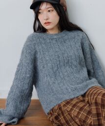 RETRO GIRL | ケーブルNTPO(ニット/セーター)