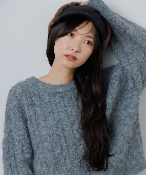 RETRO GIRL(レトロガール)の「ケーブルNTPO(ニット/セーター・レディース・チャコールグレー/レッド/ナチュラル・FREE)」の15枚目の写真